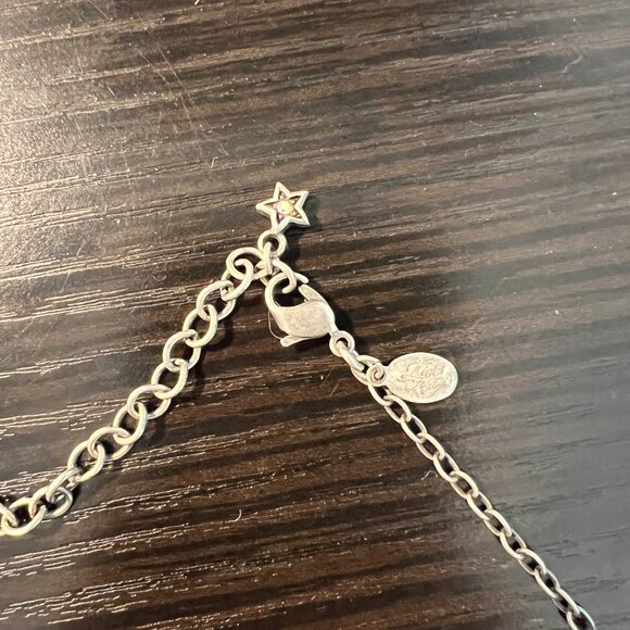 Kirks Folly Silver Angel Cherub w/Drop Crystal - Picture 3 of 4